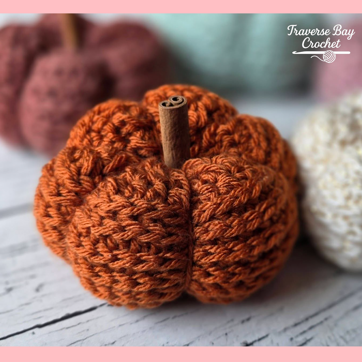 Crochet Little Pumpkins Fall Decor 2 Sizes Pattern