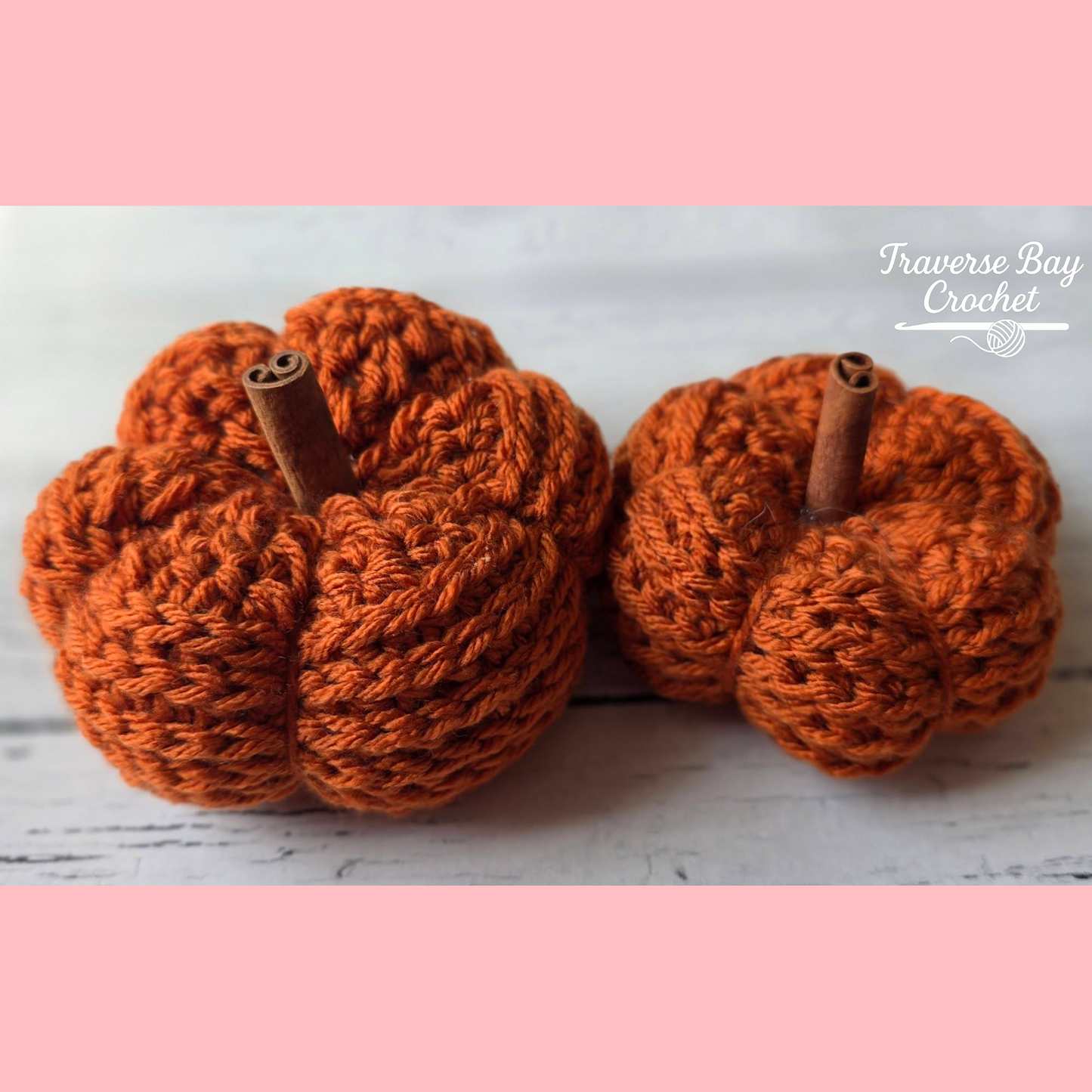 Crochet Little Pumpkins Fall Decor 2 Sizes Pattern