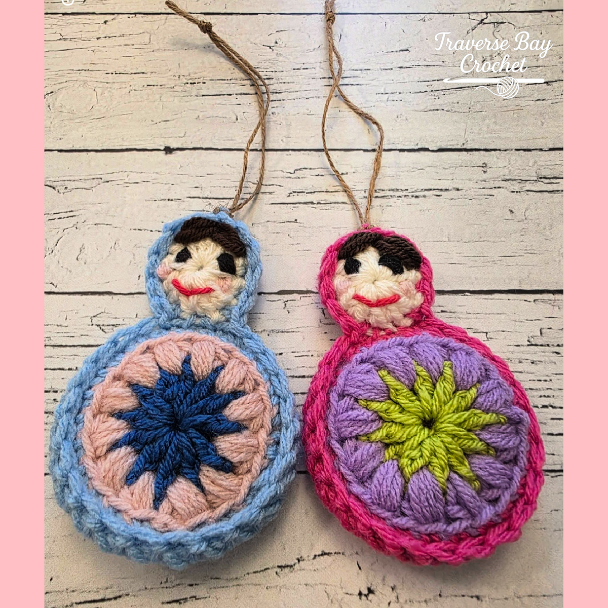 Crochet Nesting Doll Christmas Ornament Pattern