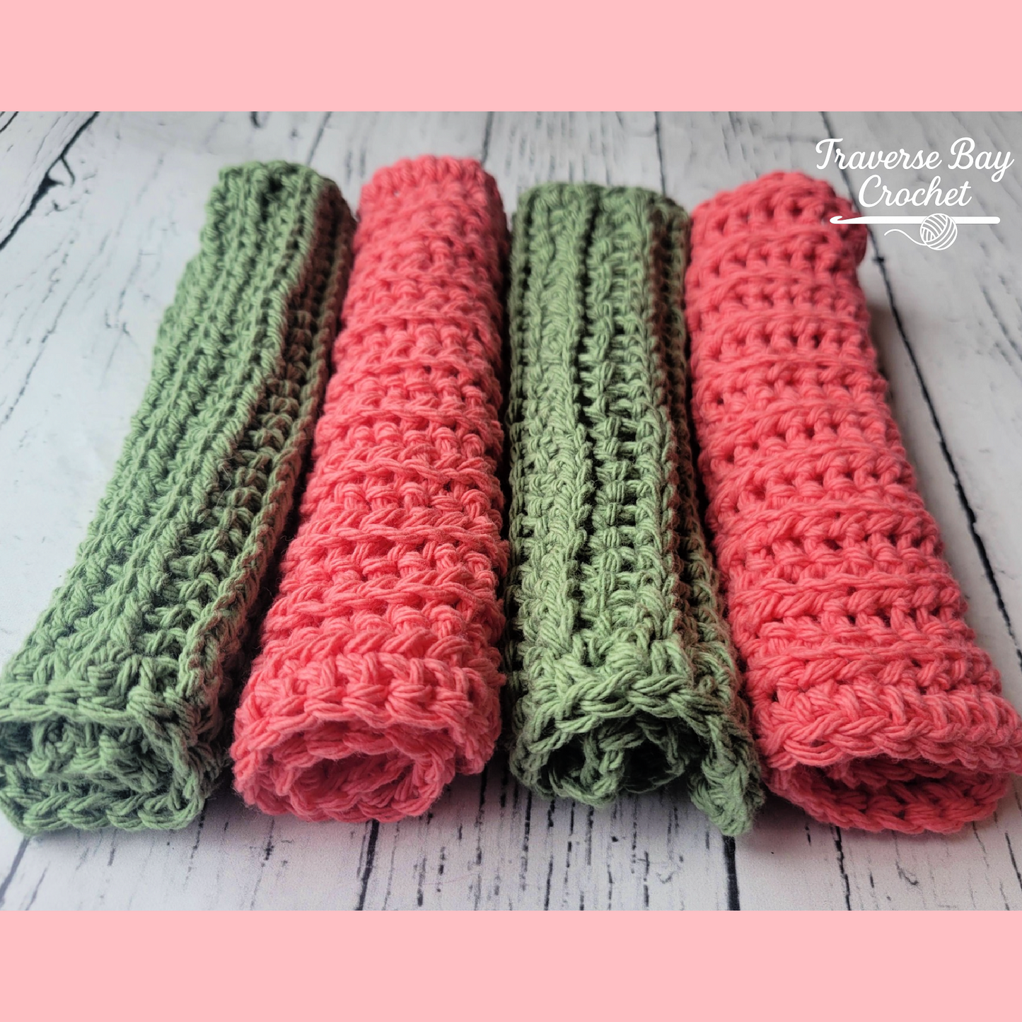 Crochet Faux Knit Dishcloth Pattern