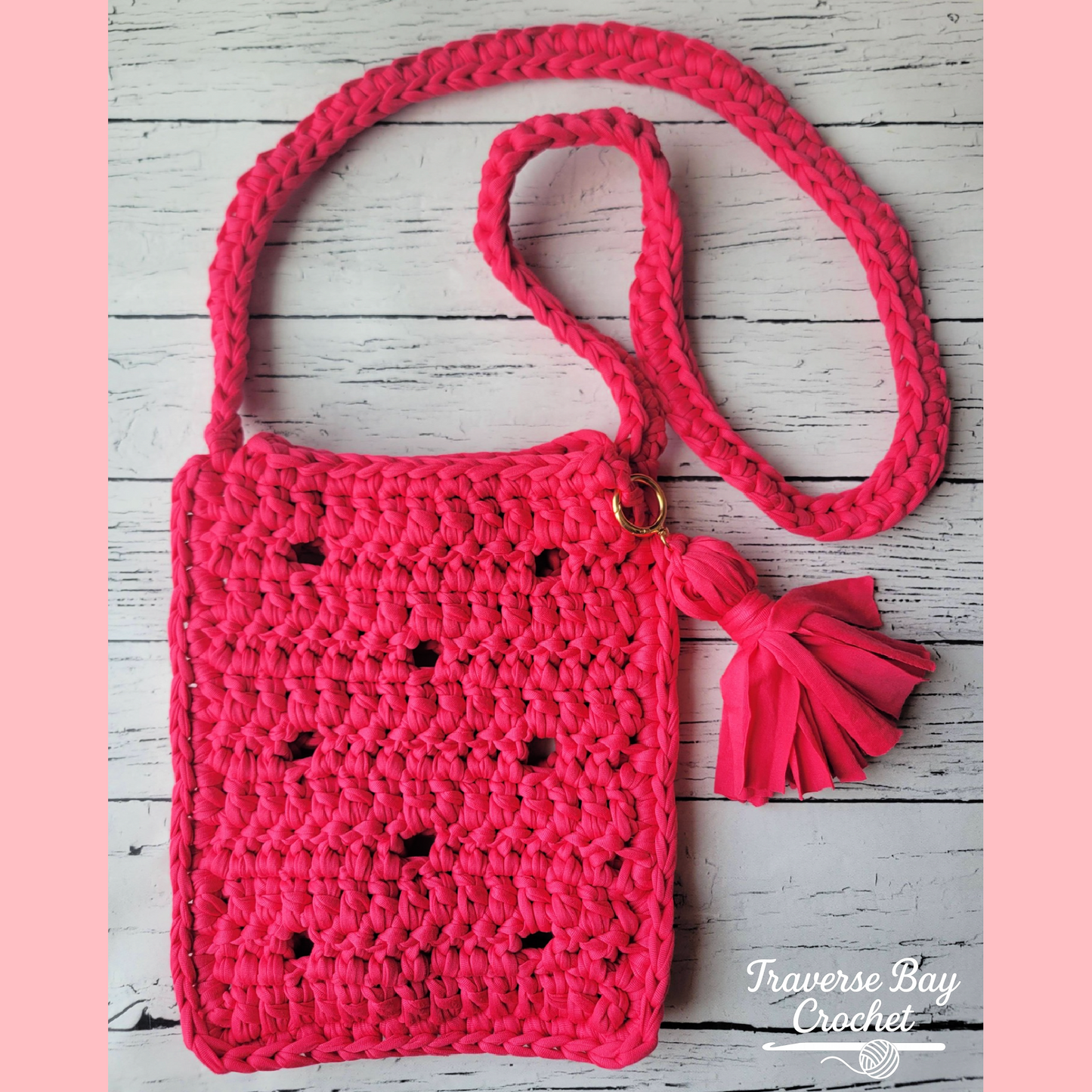 Crochet Honeycomb T Shirt Bag Purse Pattern