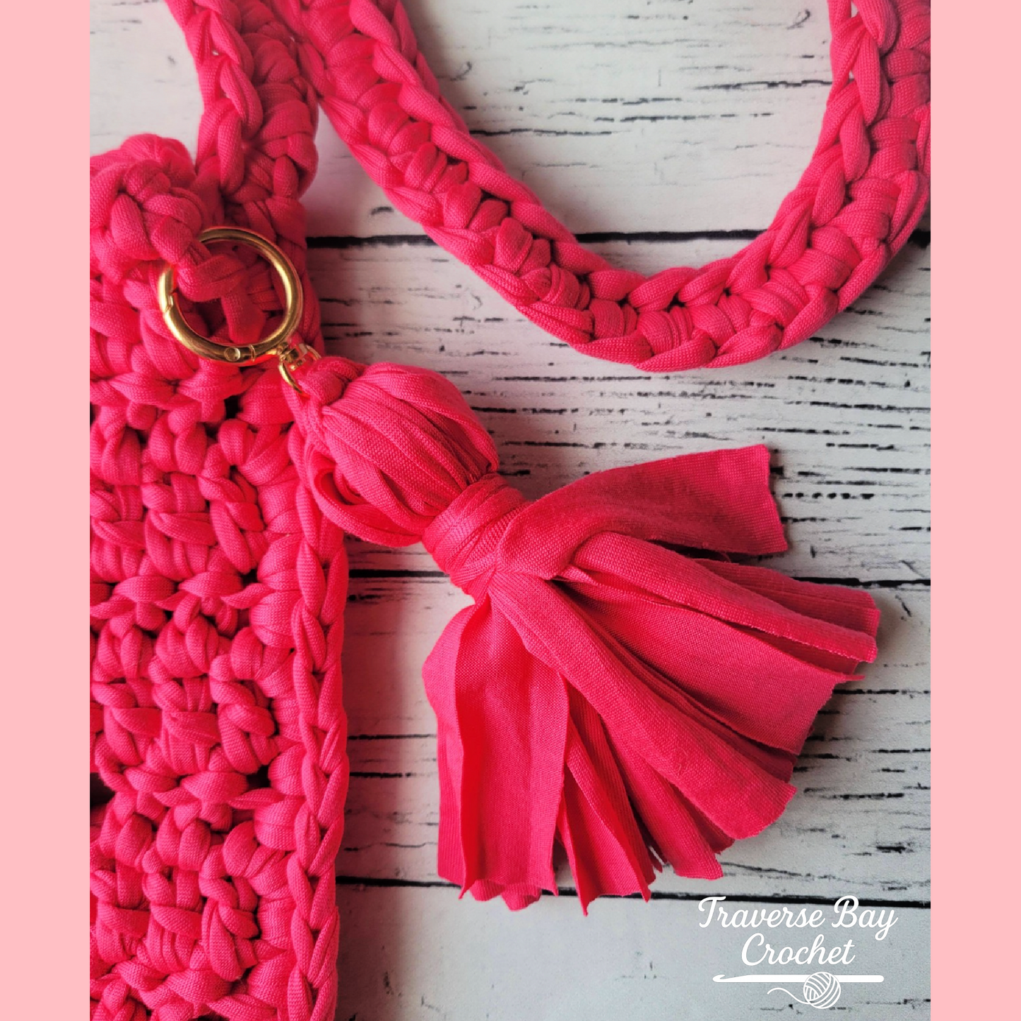 Crochet Honeycomb T Shirt Bag Purse Pattern