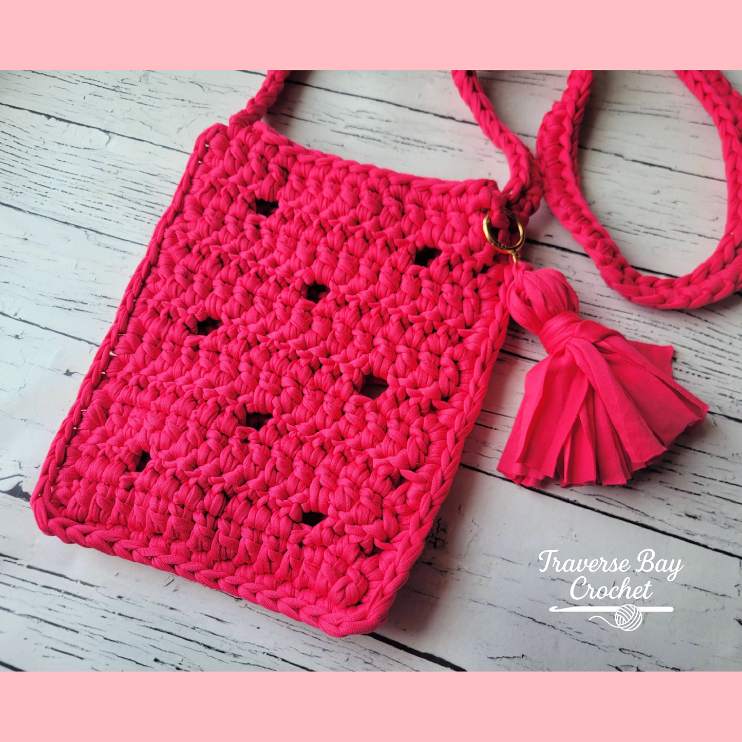 Crochet Honeycomb T Shirt Bag Purse Pattern