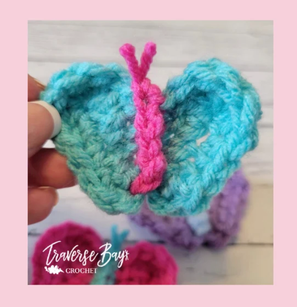 Crochet Butterfly Applique Pattern