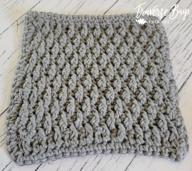 Crochet Alpine Dishcloth Pattern