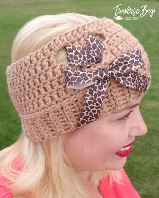 Crochet Ribbon Headband Pattern