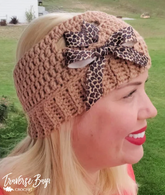 Crochet Ribbon Headband Pattern