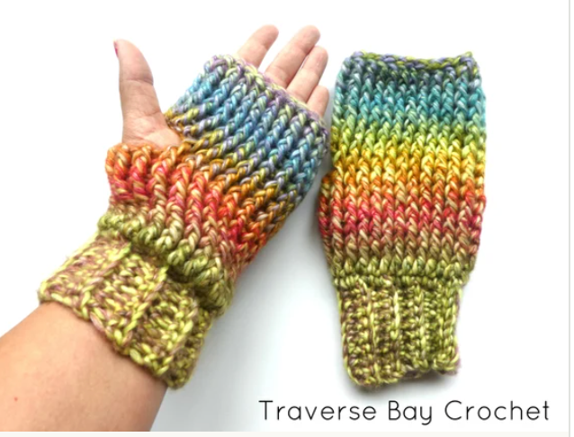 Crochet Fingerless Mitten Pattern