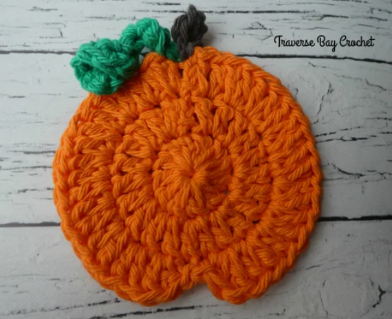 Crochet Pumpkin Coaster Pattern