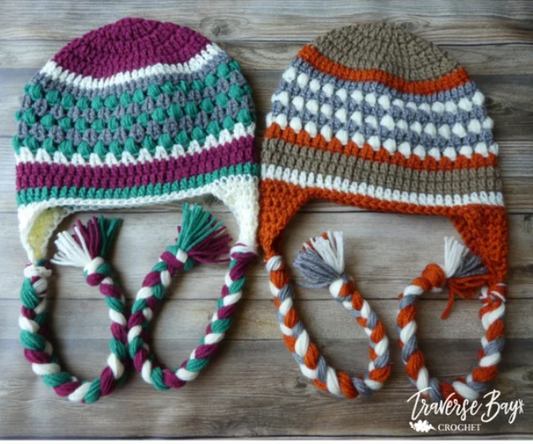 Crochet Earflap Beanie Pattern