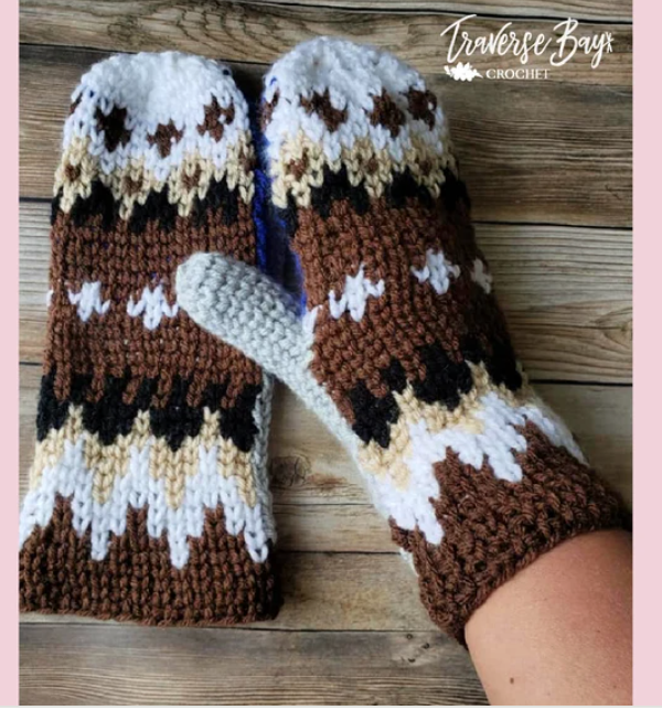 Crochet Bernie Mitten Pattern