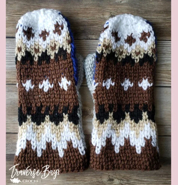 Crochet Bernie Mitten Pattern