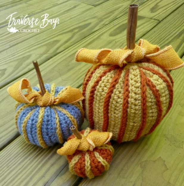 Crochet Striped Pumpkin Pattern