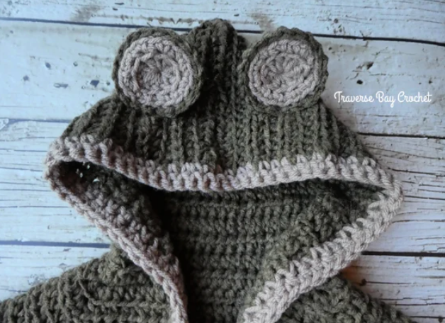Crochet Baby Bear Cardigan