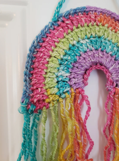 Crochet Rainbow Wall Hanging Pattern