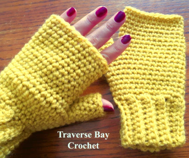 Easy Crochet Fingerless Gloves Pattern