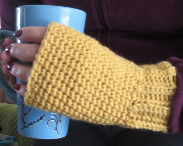 Easy Crochet Fingerless Gloves Pattern