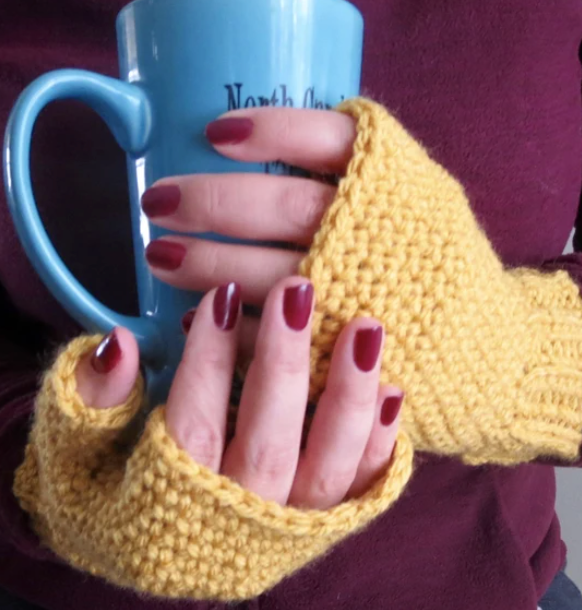 Easy Crochet Fingerless Gloves Pattern