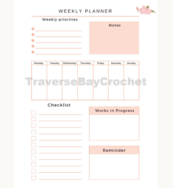 Digital Crochet Planner