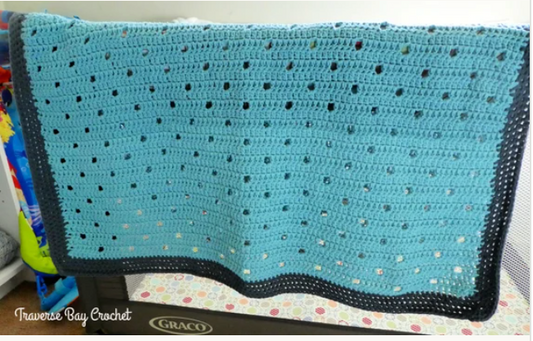 Crochet Filet Baby Blanket Pattern
