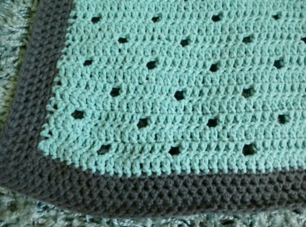 Crochet Filet Baby Blanket Pattern