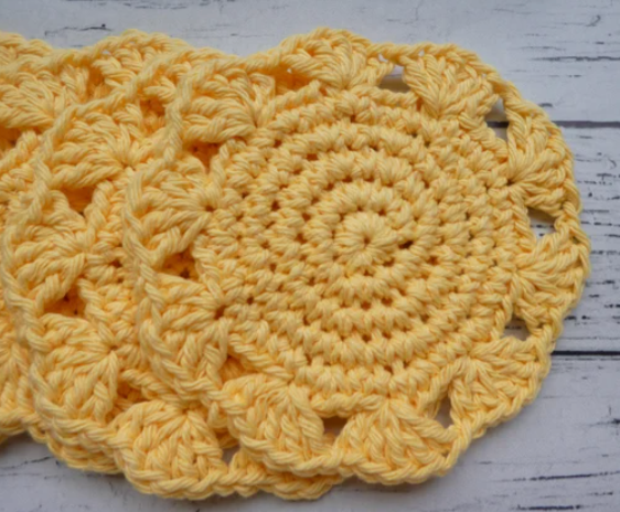 Crochet Sunny Day Coaster Pattern