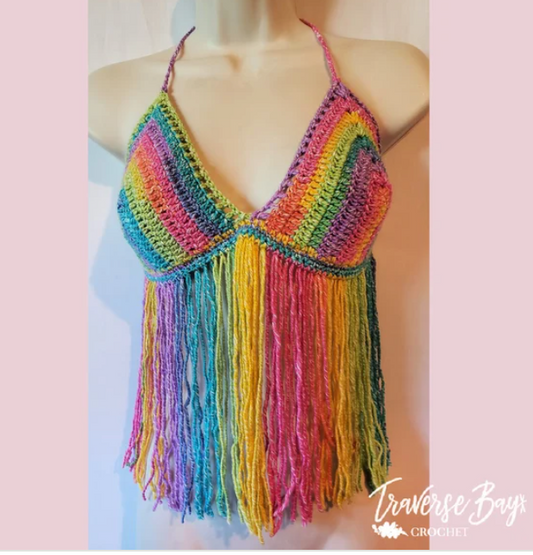 Crochet Festival Fringe Top Pattern