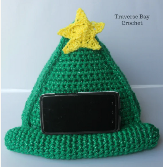 Crochet Christmas Phone Stand Pattern