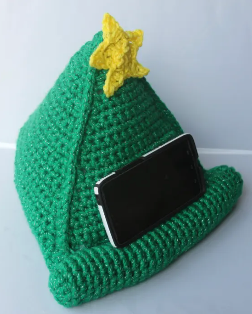 Crochet Christmas Phone Stand Pattern