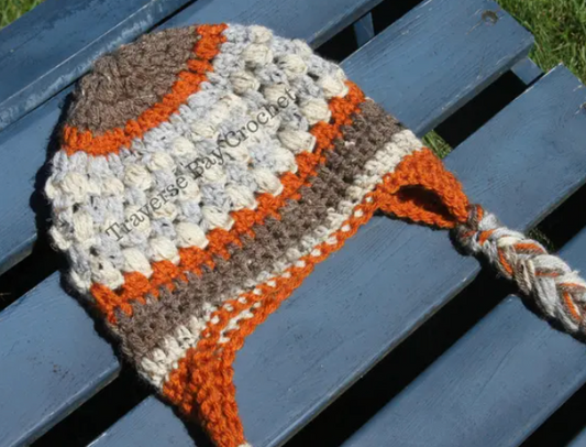 Crochet Toddler Earflap Beanie Pattern