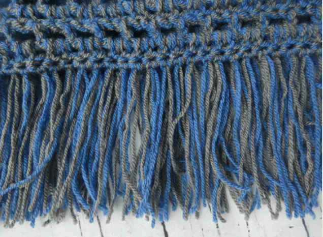 Crochet Fringe Cowl Pattern