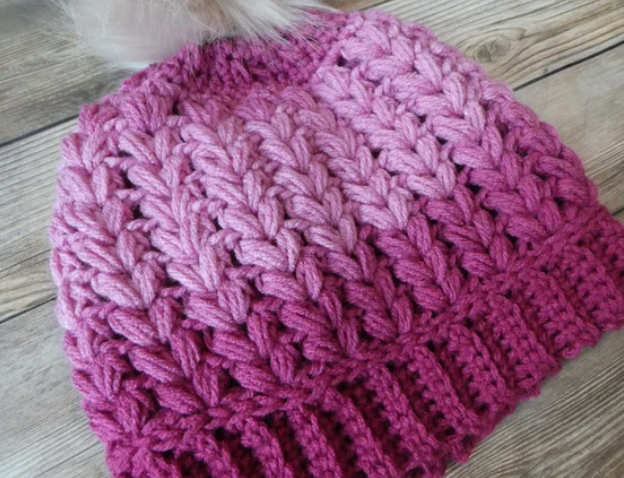 Crochet Puff Beanie Pattern