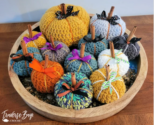 Crochet Ribbon Pumpkin Pattern
