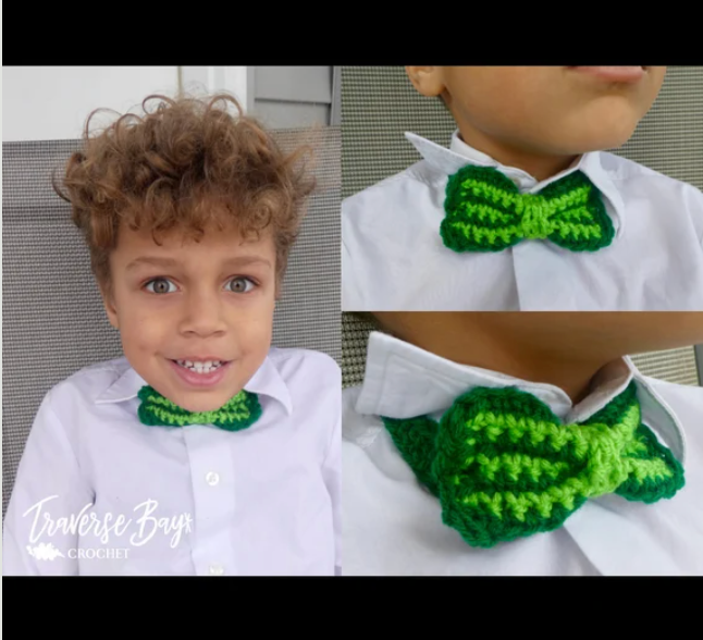 Crochet St. Patricks Bow Tie Pattern