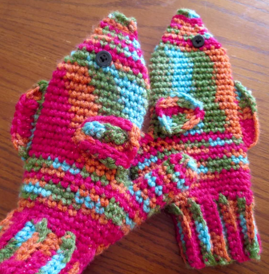 Crochet Fish Mitten Pattern