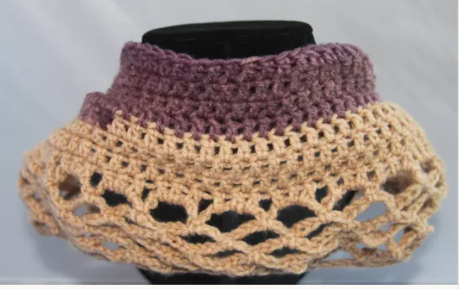 Crochet Lace Cowl Pattern