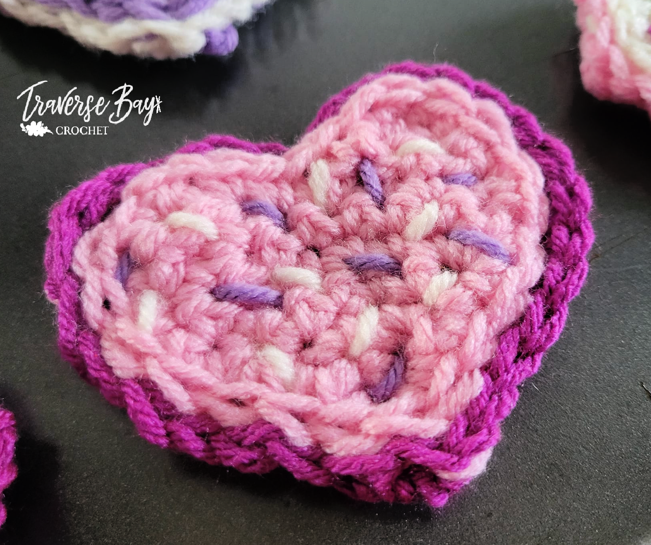 Crochet Heart Sugar Cookies Pattern