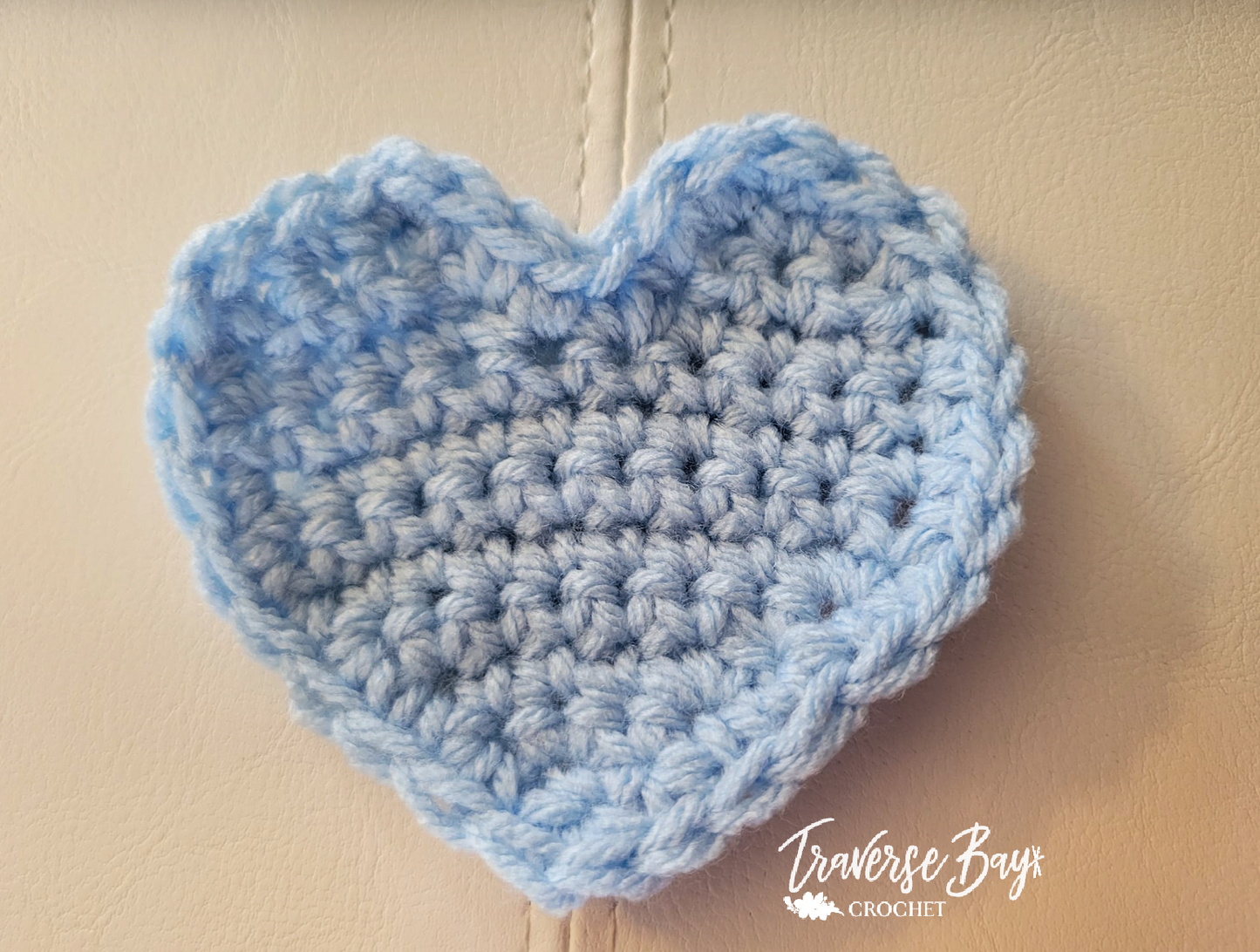 Crochet Heart Appliqué