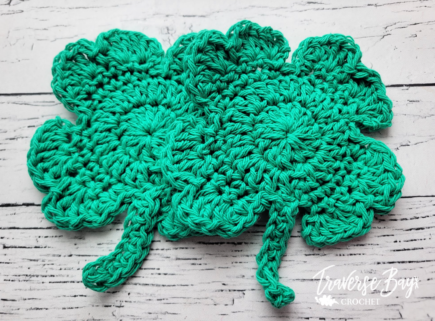 Crochet Clover Coaster Pattern