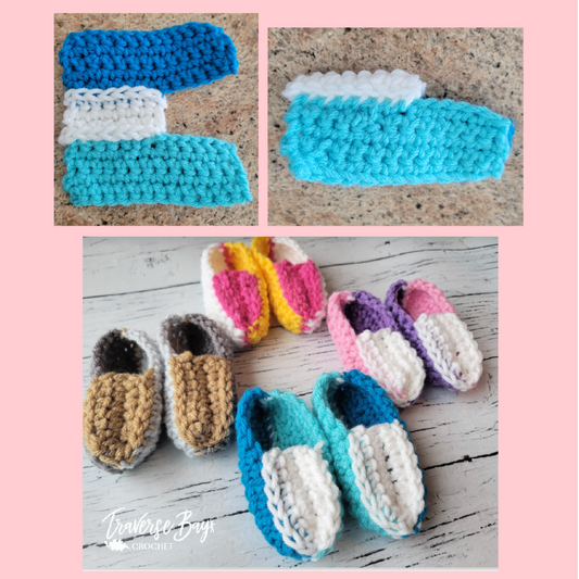 Crochet Classic Easy Baby Booties Pattern