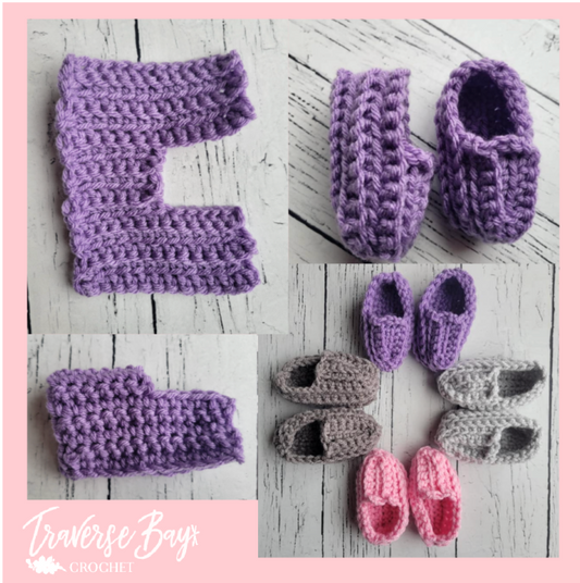 Beginner Crochet Baby Booties