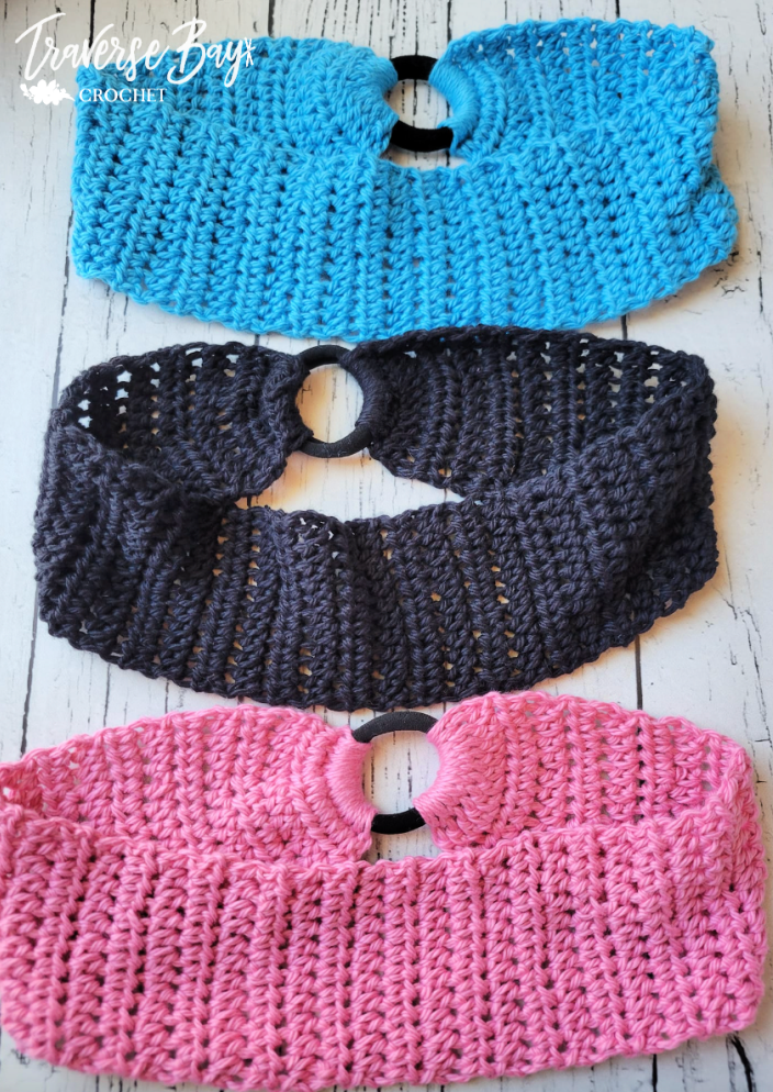 Crochet Hair Tie Headband Pattern