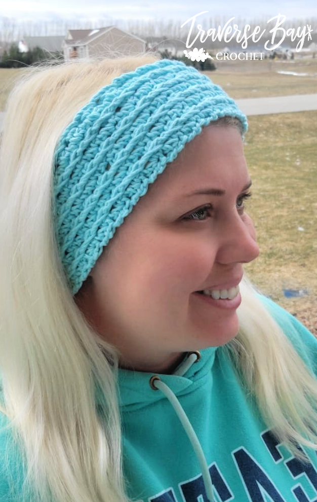 Front Post Double Crochet Headband