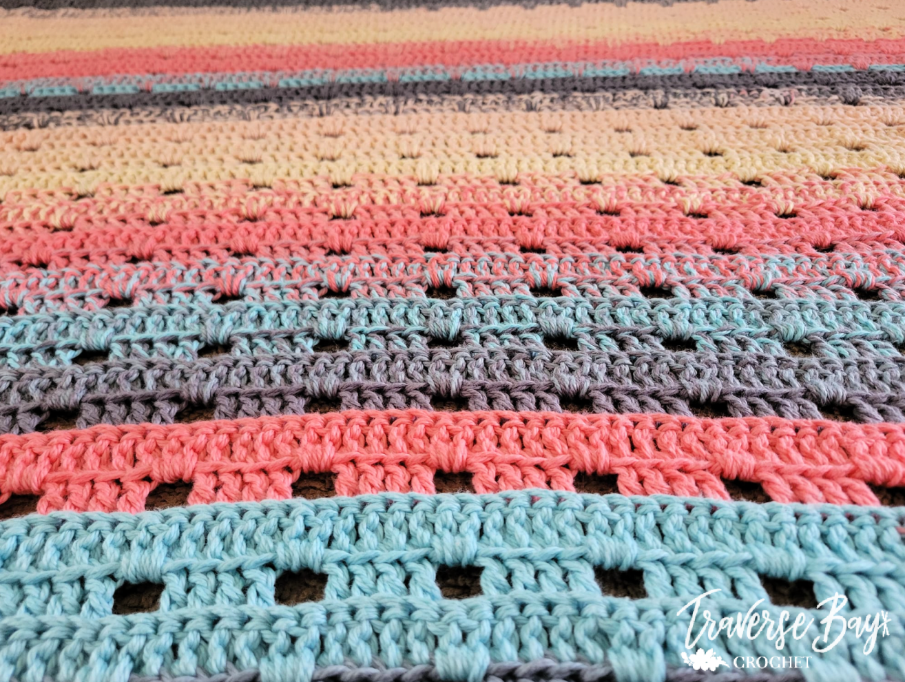 Easy Fast Crochet Blanket Pattern