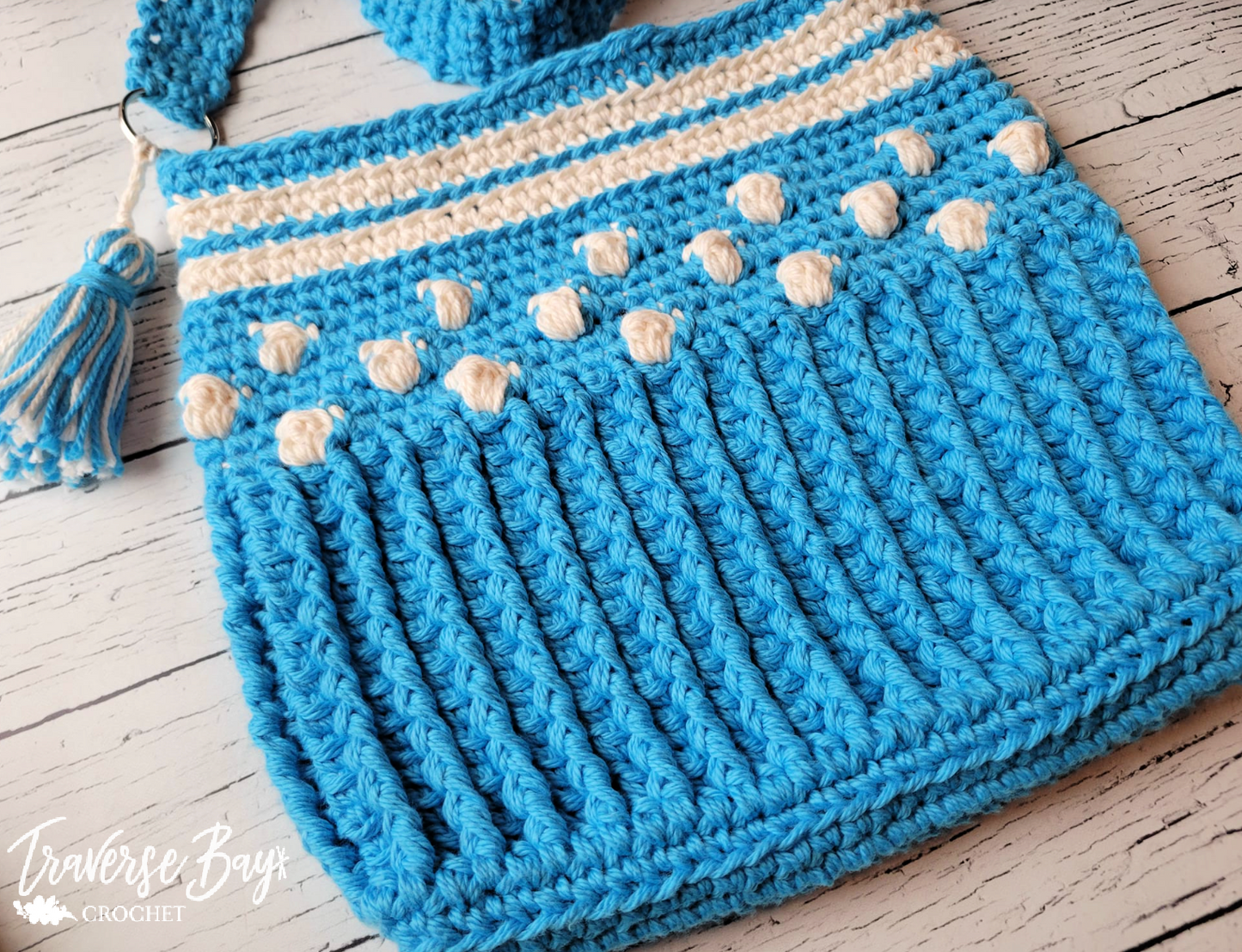 Crochet Stripe Bobble Bag Pattern