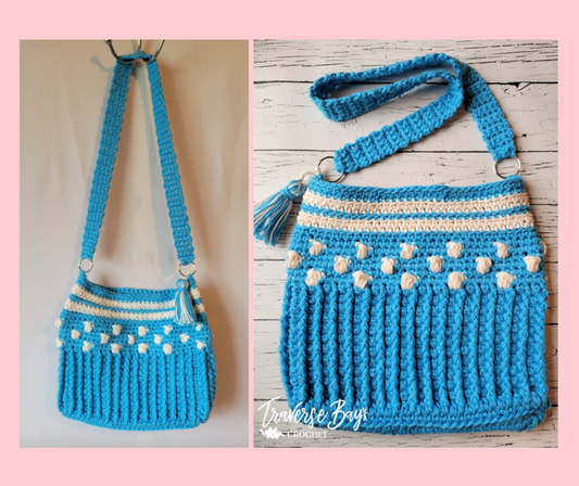 Crochet Stripe Bobble Bag Pattern