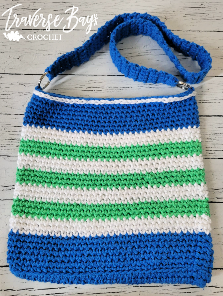 Crochet Stripe Tote Bag Pattern