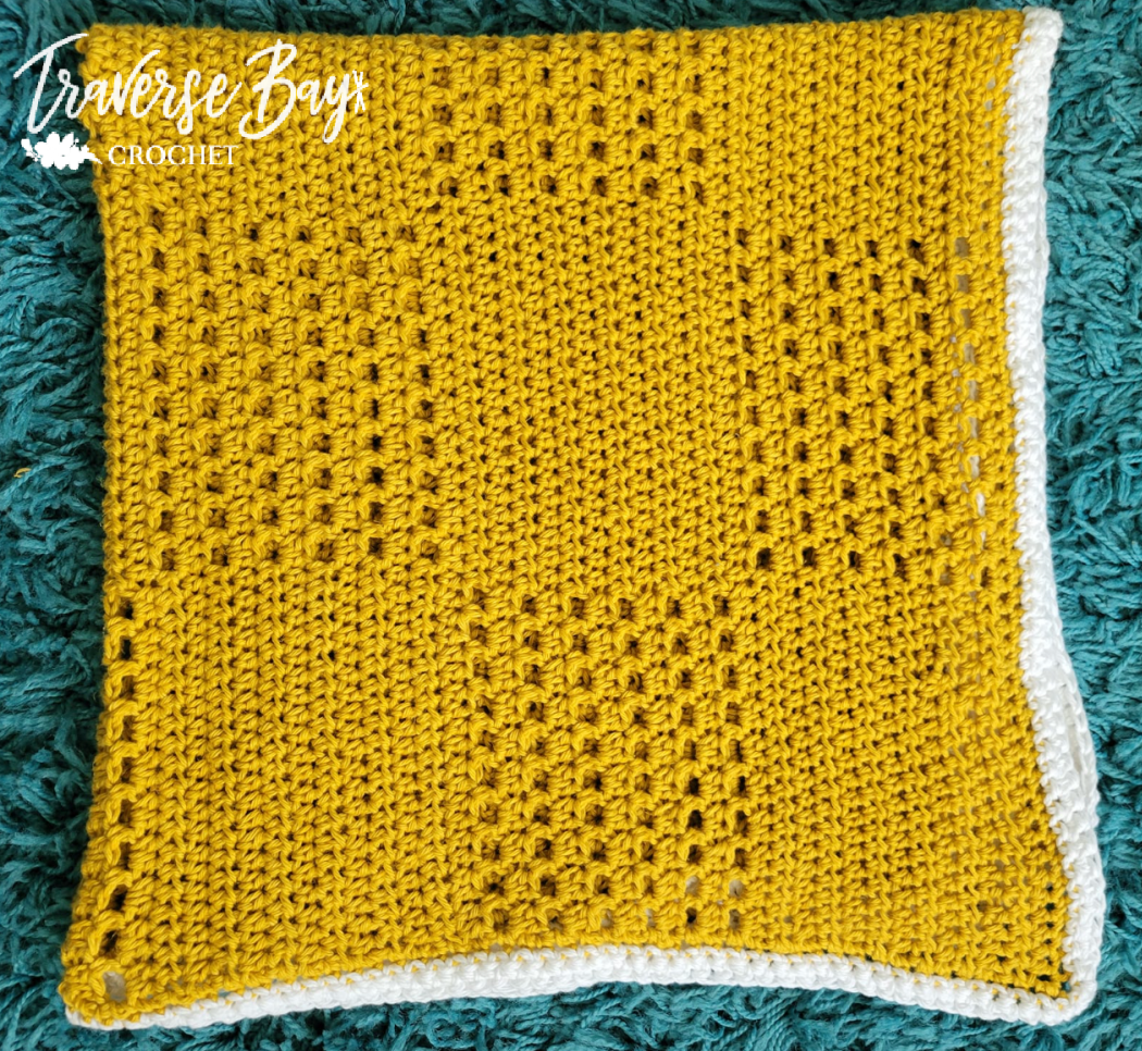 Crochet Filet Squares Baby Blanket Pattern