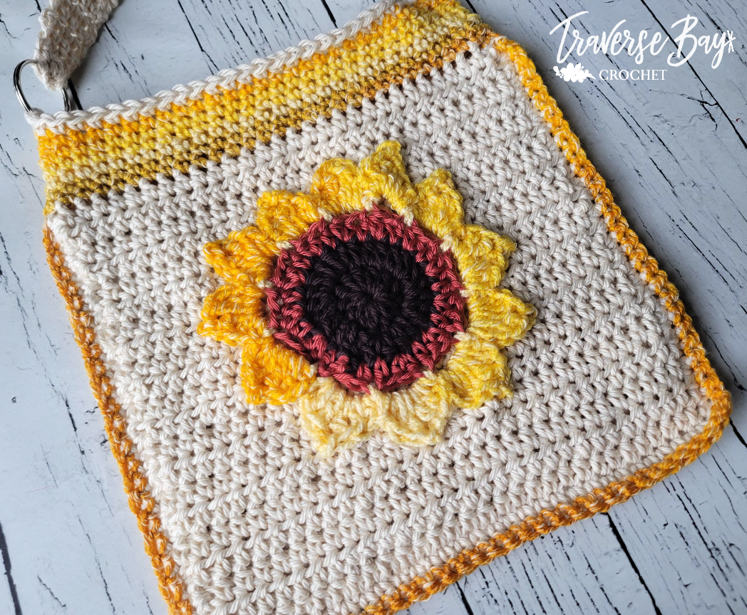 Crochet Sunflower Bag Pattern