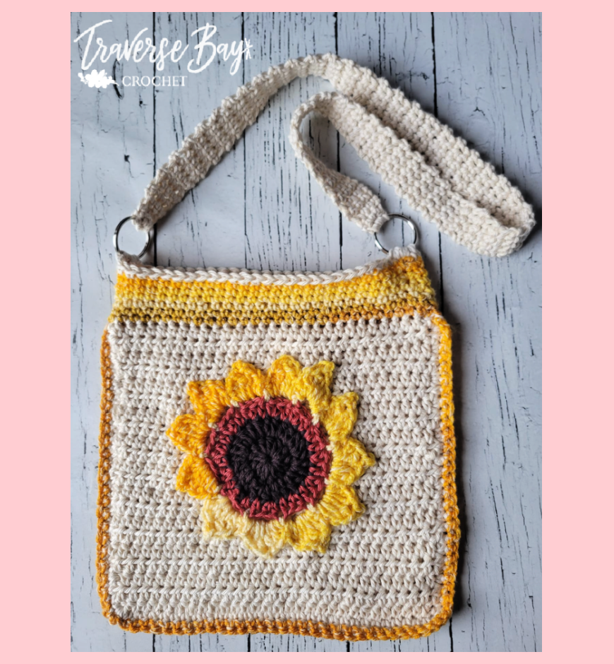 Crochet Sunflower Bag Pattern